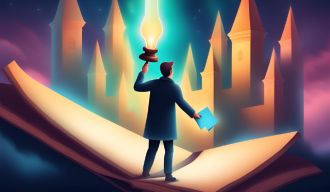 Un homme face à une forteresse de clauses